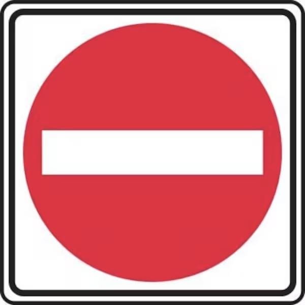 Accuform TRAFFIC SIGN DO NOT ENTER 24 X 24 FRR382RA FRR382RA - main